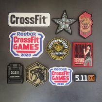 Outdoor Tactical Vest Badge 3D PVC Rubber Magic Sticker Outdoor Sport Arm Badge CrossFit sticker