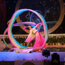 Long Silk Dance Long Silk Classical Dance Long Silk Width 55 cm Tricolor Color Silk Percentily Power Spinning Real Silk Ribbon Booking