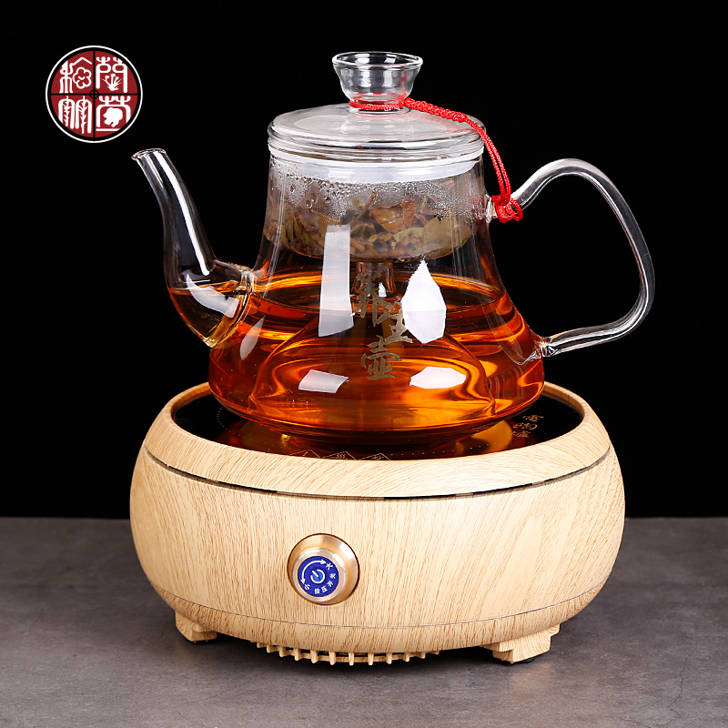 Electric TaoLu boiled tea glass Electric heating steam steaming tea set automatic steam pot home cooking tea stove