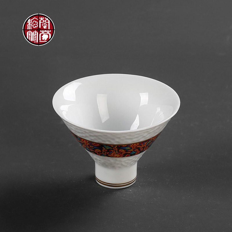 The Master cup bowl with single ceramic tea set perfectly playable cup cup retro move big Japanese kung fu tea cup single trumpet