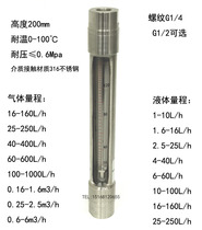 Stainless steel glass rotor flow meter float flow meter liquid flow meter sanitary type flow meter