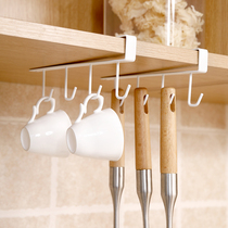 Creative Cup storage rack cabinet hanging upside down spoon shovel hook rack kitchen non-perforated Tea Cup hanging rack