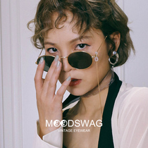 Mo Shou oval sunglasses male retro trendy bundy glasses ins net celebrity sunglasses female small face sunglasses female photo