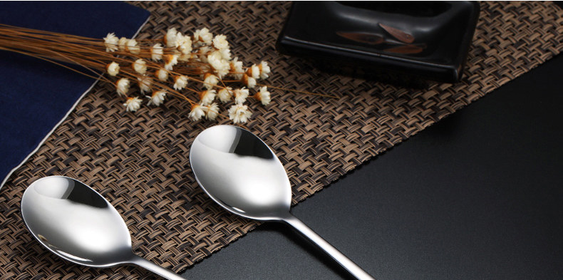 304不锈钢勺子长柄汤匙 德国家用创意可爱长汤勺调羹儿童餐具饭勺_7折