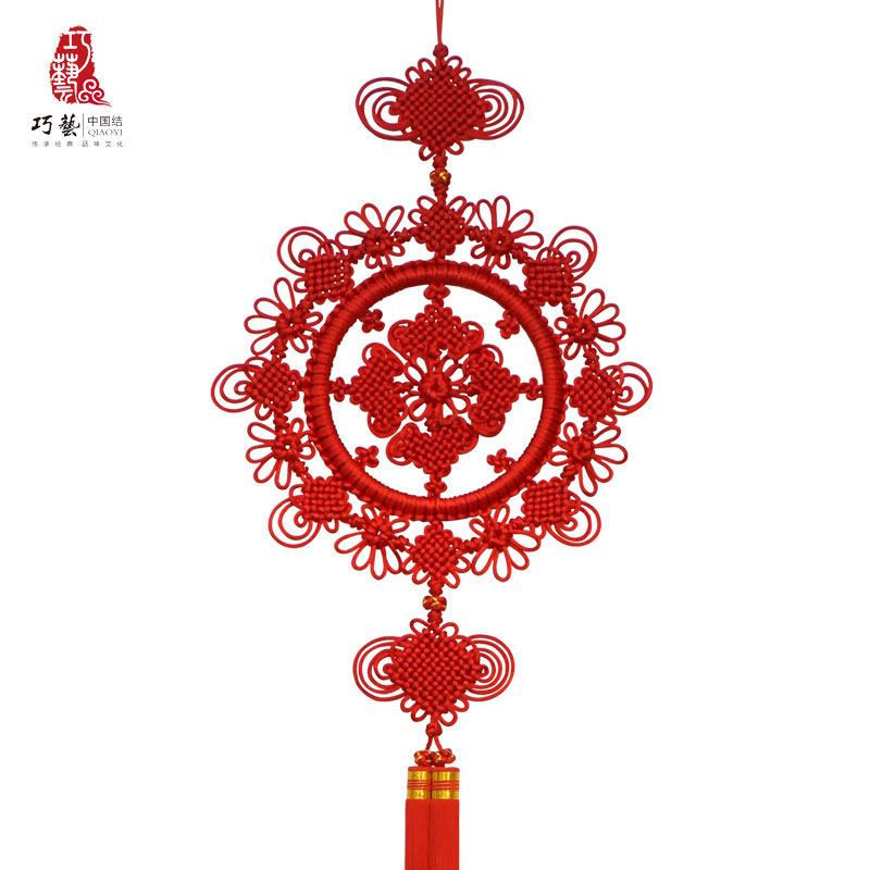 精品中国结大号手工编织丝线镇宅辟邪乔迁礼品-庆福团圆_7折现价261.