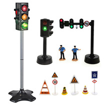 Childrens traffic light toy sound light Early childhood education traffic light model sign indicator teaching aid