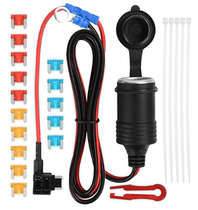 1 m car cigarette lighter adapter with 5A10A15A fuse adapter lead safety seat small mini