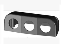 Cigarette lighter combination board combination car modified cigarette lighter board styles 3-hole power supply electrical bracket