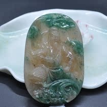 Dushan Jade Nanyang Jade Jade Sky blue Dushan Guan Gong brand pendant Guan Erye Pendant Body protection Qinglong Yanyue
