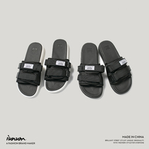 Mens beach shoes 2020 new summer thick soles slippers outside wearing fashion leisure drags