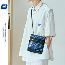 Tide Lightweight Bag Personality Reflective Samsung Bag Men and Women Single Shoulder Fashion Rope Brochure Trend Hip Hop Bundy Bag