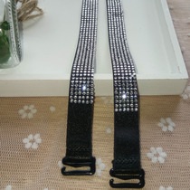 Letter shoulder strap Underwear Bra halter neck non-slip cross shoulder strap accessories One-word collar invisible transparent wide belt