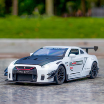 1:24 Nissan GTR sports car simulation alloy car model childrens pull back car model ornaments collection net red toys