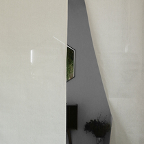Mubuka Ramie Japanese partition curtain new Chinese style non-perforated door curtain tea room bedroom semi-transparent curtain decoration curtain customization