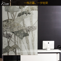 Mubuka Wenchuang rolling curtain Zheng Lianxia Chinese partition curtain tea room living room screen curtain art decorative curtain customization