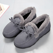 Cotton shoes Bean shoes women winter plus velvet old Beijing cloth shoes flagship store official elderly non-slip 2020 new warm