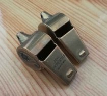 Retro thick British European referee coach traffic command police Outdoor Survival cashew pattern old copper whistle