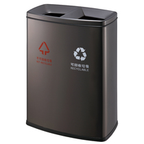 Southern subway trash can high-grade stainless steel indoor classification environmental protection trash can hall public peel box large