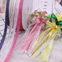 9mm printed English letter ribbon diy bow hair accessories headdress hairpin rose pen ribbon ribbon material