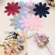 8cm all-match magnolia flower piece diy handmade brooch flower corsage material accessories matte satin cloth piece