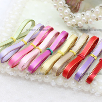 6 mm wide thin ribbon gold-edged ribbon gold-edged belt hand-made diy bar to drag material ribbon