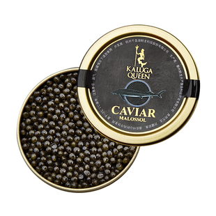 卡露伽黑鱼子酱即食千岛湖鲟鱼籽酱海鲜水产品罐头caviar10g