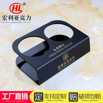 Acrylic hotel mineral water beverage rack Free drinking water display rack Hotel drink storage and placement rack