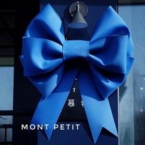 Big bow wall decoration oversized wedding room layout Net red bedroom oversized bow hanging wall pendant