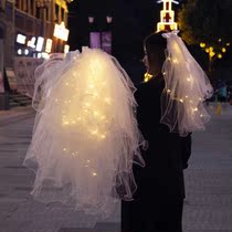 Net red Photo head yarn children with light children decoration light head yarn girl flashing light props license with light head yarn