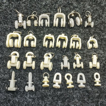 Curtain track pulley Silent roller hook I-shaped rail Slide rail guide rail straight rail full old curtain accessories