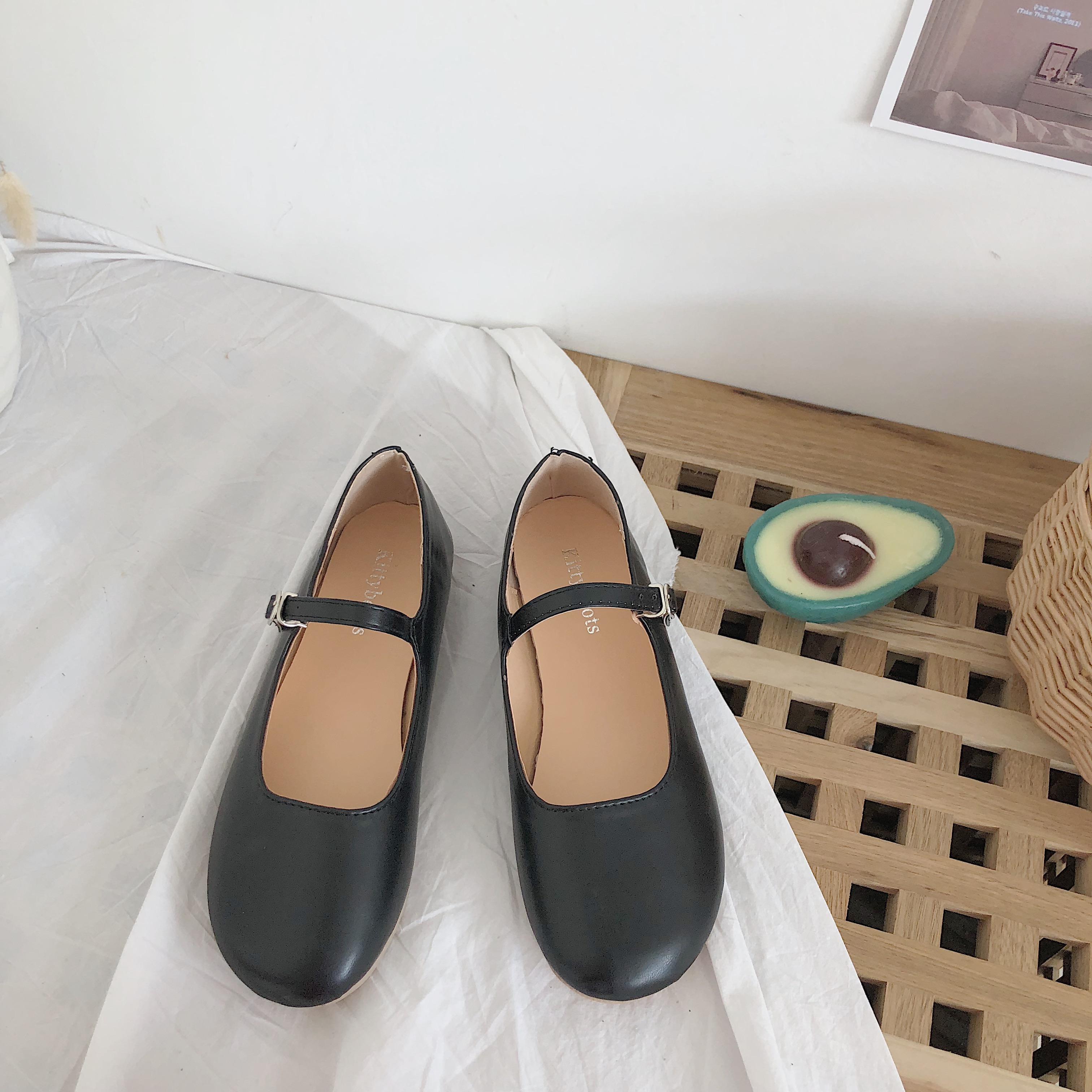 南在南方女鞋2020新款圆头单鞋平底鞋百搭软底舒适森女奶奶鞋潮