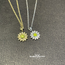 Japanese straight hair 2 10 Eyefunny Daisy S Pendant-head chrysanthemum pattern not Bag necklace
