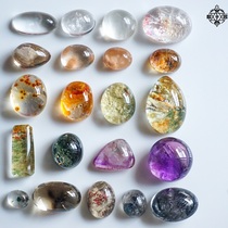 Mineral Specimen Nude Stone Amethyst Green Ghost Gold Strawberry Tea Crystal