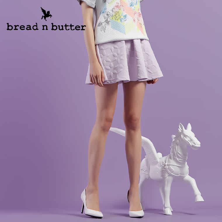 【新品首发】bread n butter面包黄油品牌女装时尚A型休闲半身裙