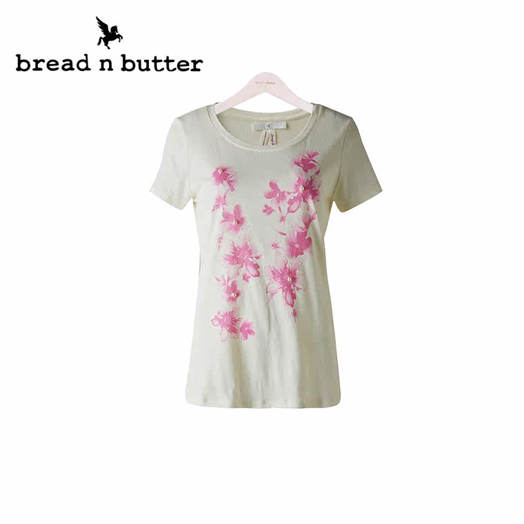 【商场同款】bread n butter面包黄油品牌女装甜美时尚短袖T恤女