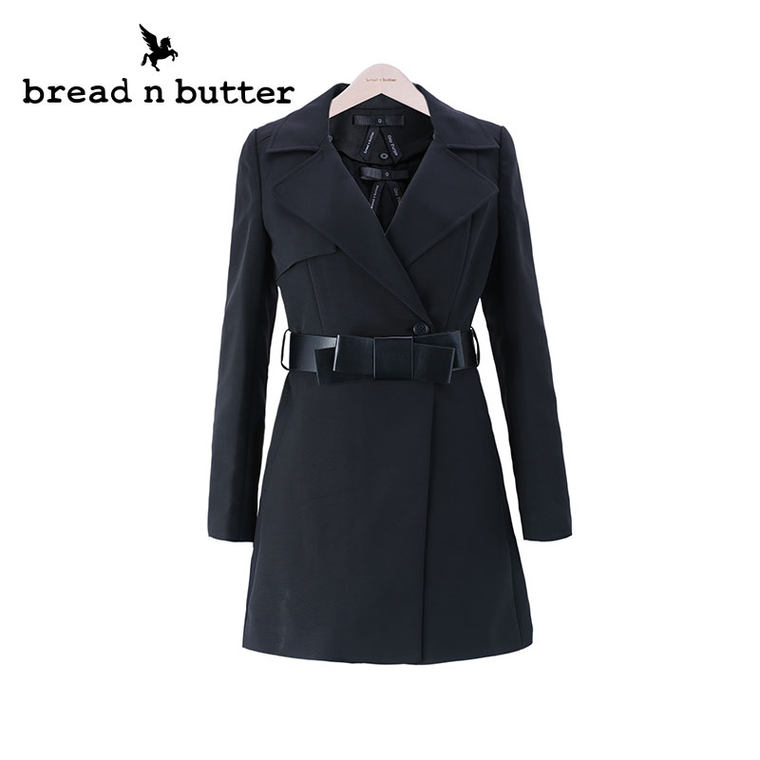 【商场同款】bread n butter面包黄油品牌女装气质修身风衣外套女