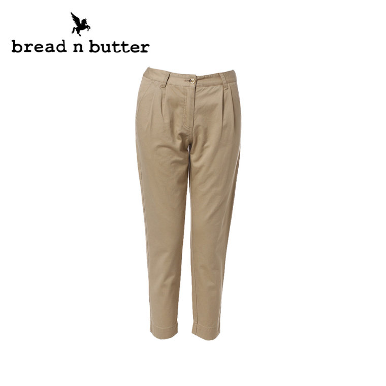 【商场同款】bread n butter面包黄油品牌女装七分卡其裤休闲裤女