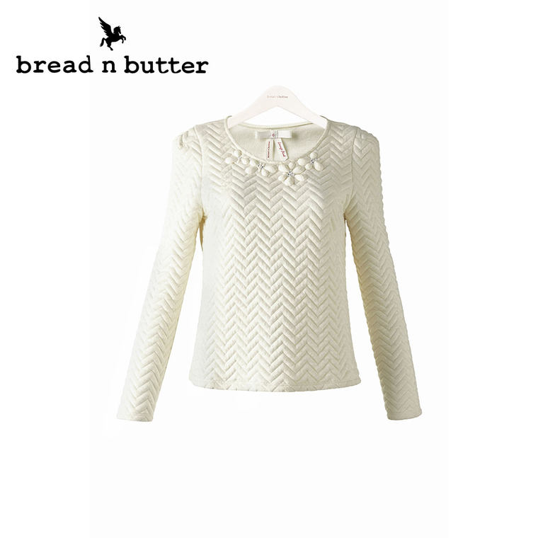 【商场同款】bread n butter面包黄油品牌女装时尚甜美长袖上衣女