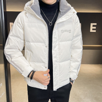 Paul winter white duck duvet thickened cap feather jacket male youth hundred and small boy XS plus small code coat