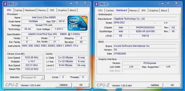 intel酷睿2双核e8600 3.33g cpu 775 正式版 质保一年