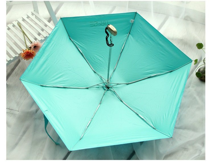 sprit新款扁型三折晴雨伞 五折扁形太阳伞超轻超薄携带便利铅笔伞