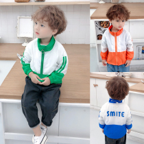 Boys spring jacket 2020 new fashion baby foreign style jacket stormtrooper childrens spring and autumn zipper shirt Korean version