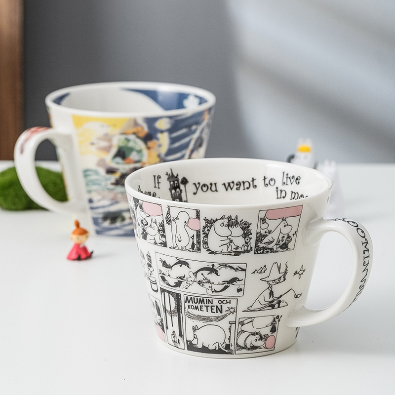 Finland Moomin Moomin mark cup coffee cups imported from Japan cartoon cup to ultimately responds a cup of ceramic cup