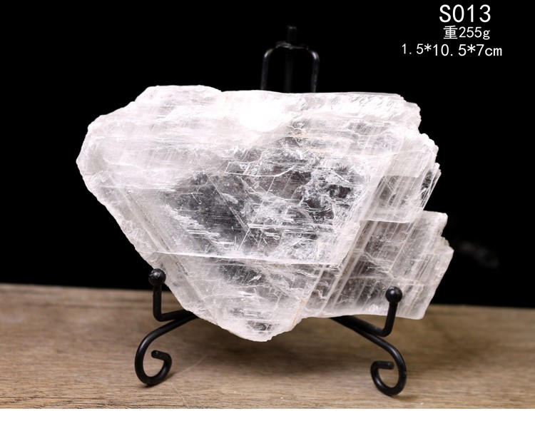 天然透明石膏晶体原矿石标本 可选 矿物晶体奇石科普教学