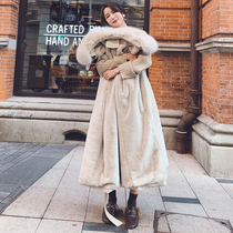 Parker cotton-padded clothes womens winter 2022 new hot style mid-length Korean version loose thickening and velvet padded jacket