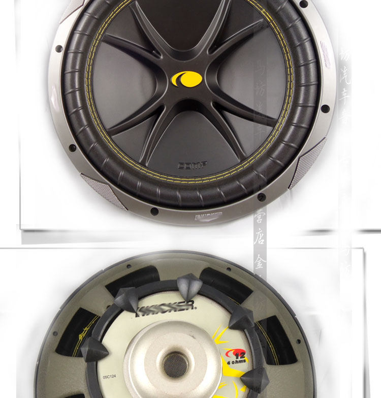 美国k牌kicke c10 c12 车载10寸|12寸低音炮 汽车超重低音喇叭