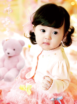 Cute male and female baby painting prenatal education poster Beautiful baby hanging painting pregnancy baby early education pictorial wedding room stickers