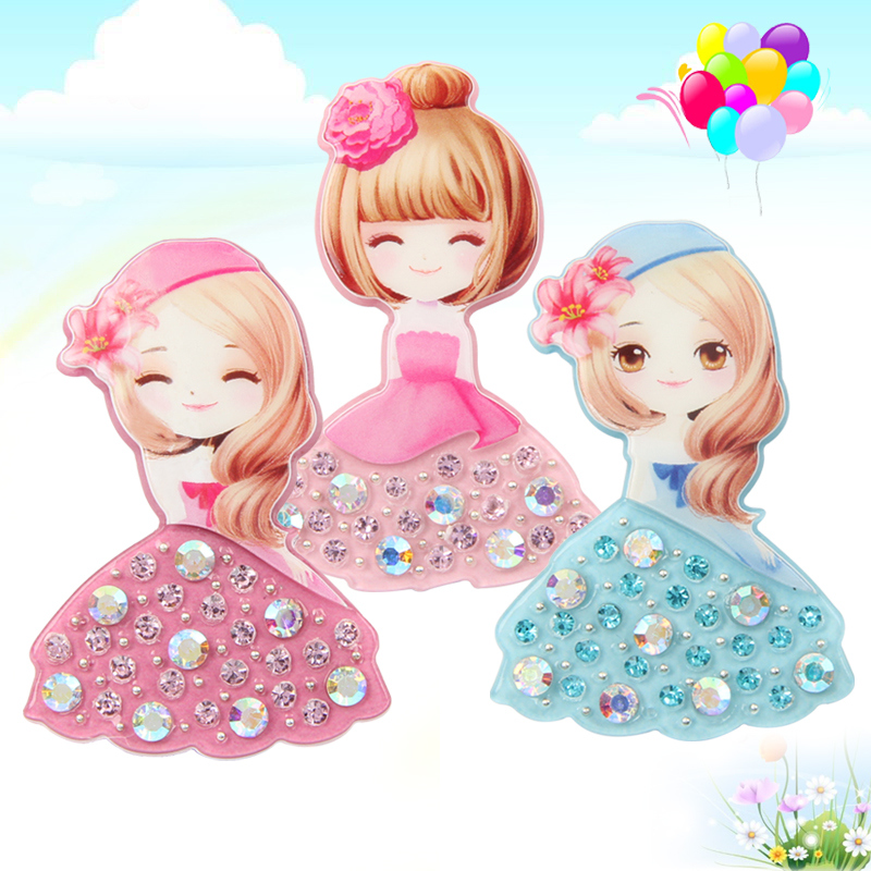 宝婧儿童卡通夹头发边夹甜美可爱公主发卡刘海夹女宝宝卡子小发饰