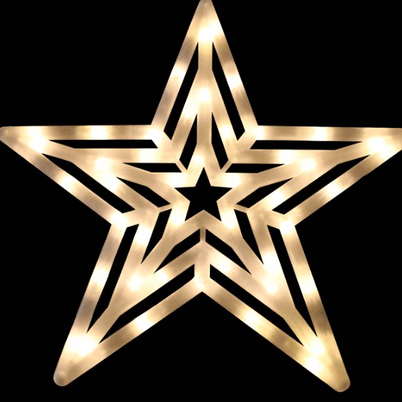 led彩灯闪灯大五角星装饰造型彩灯串灯工程亮化