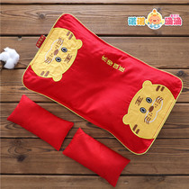 Tiger pillow 0-1 year old 2 baby styling pillow Baby evil spirits anti-deflection head correction Correct head type four-season universal pillow
